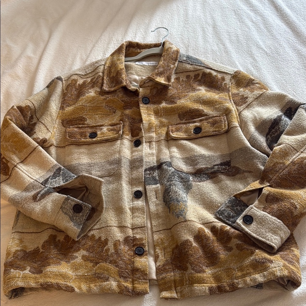 Men’s Zara shirt jacket (shacket)